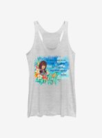 Disney Kingdom Hearts Kairi Floral Womens Tank Top