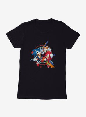 Sonic The Hedgehog Classic Crew Womens T-Shirt