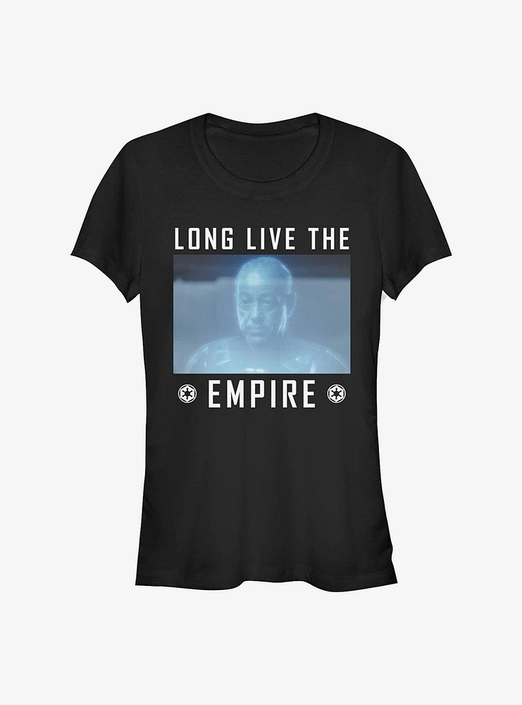 Star Wars The Mandalorian Moff Gideon Long Live Empire Girls T-Shirt