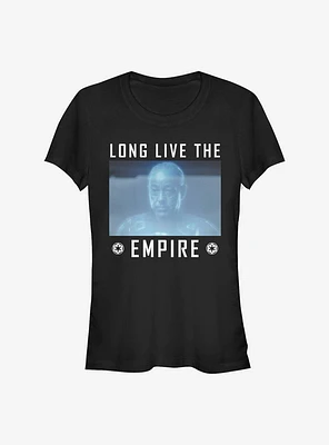 Star Wars The Mandalorian Moff Gideon Long Live Empire Girls T-Shirt