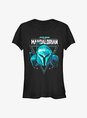Star Wars The Mandalorian Galaxy Helmets Girls T-Shirt