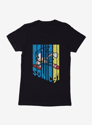 Sonic The Hedgehog Speed Color Womens T-Shirt