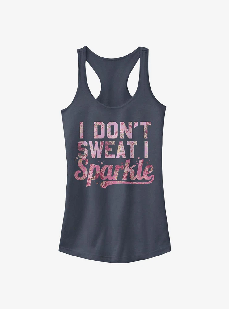 I Sparkle Floral Girls Tank