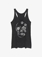 Skull Split Floral Girls Tank