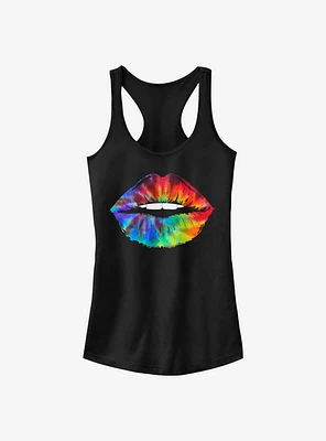 Tie Dye Lips Girls Tank