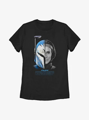 Star Wars The Mandalorian Season 2 Split Helmet Womens T-Shirt