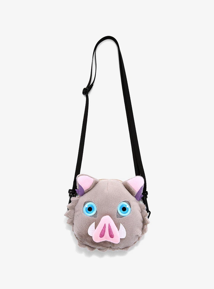 Demon Slayer: Kimetsu No Yaiba Inosuke Plush Crossbody Bag