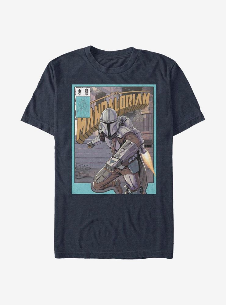 Star Wars The Mandalorian Flight Poster T-Shirt