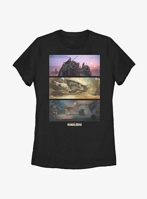 Star Wars The Mandalorian Epic Story Womens T-Shirt