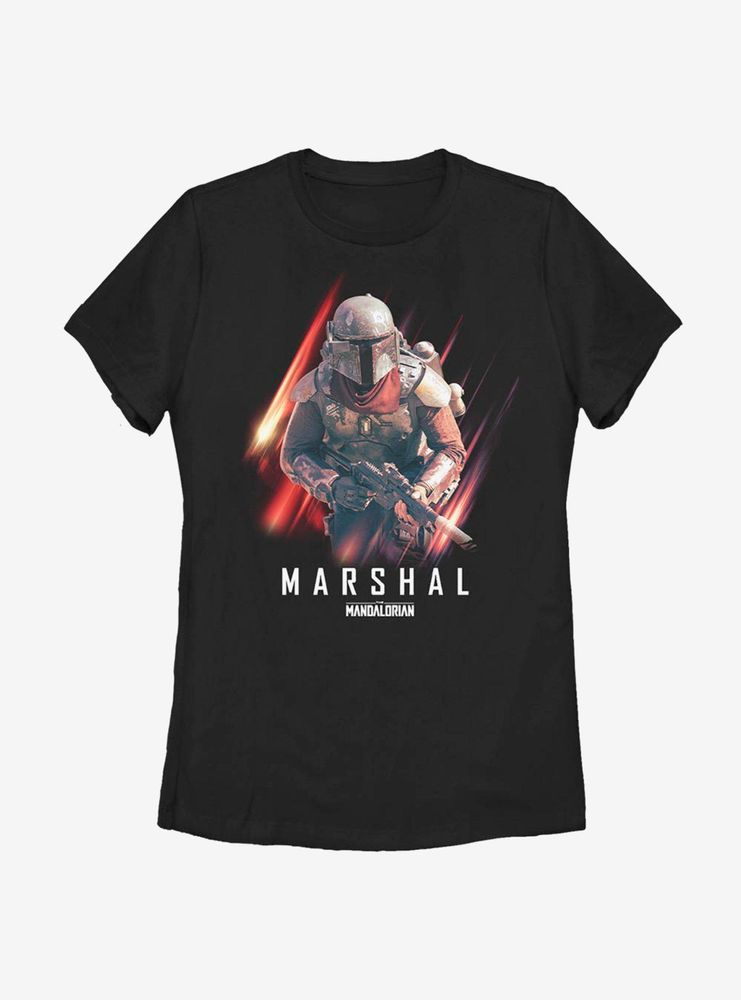 Star Wars The Mandalorian Marshal Action Womens T-Shirt