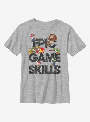 Nintendo Super Mario Epic Game Skills Youth T-Shirt