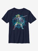 Nintendo The Legend Of Zelda Link Brandishing Youth T-Shirt