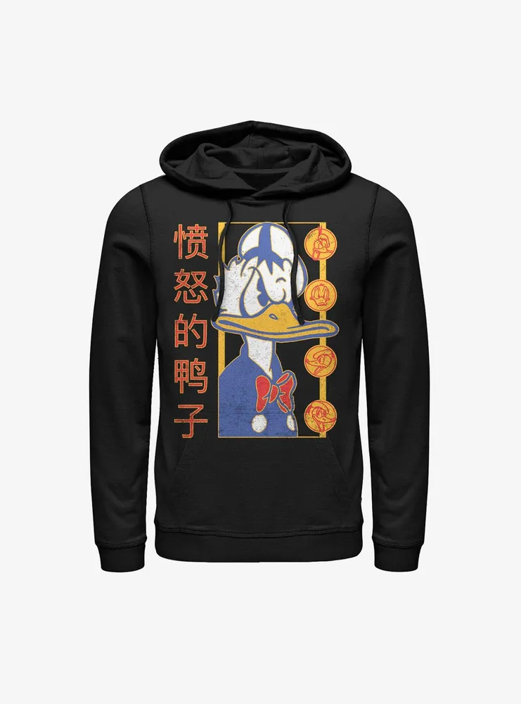 Disney Donald Duck Japanese Text Hoodie