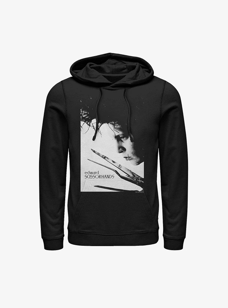 Edward Scissorhands Close Up Poster Hoodie