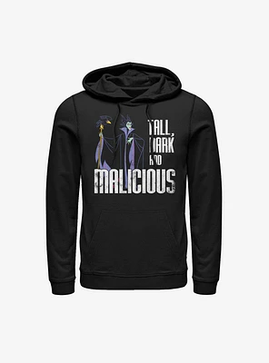 Disney Sleeping Beauty Maleficent Tall Dark And Malicious Hoodie
