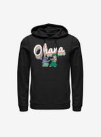 Disney Lilo And Stitch Rainbow Ohana Hoodie