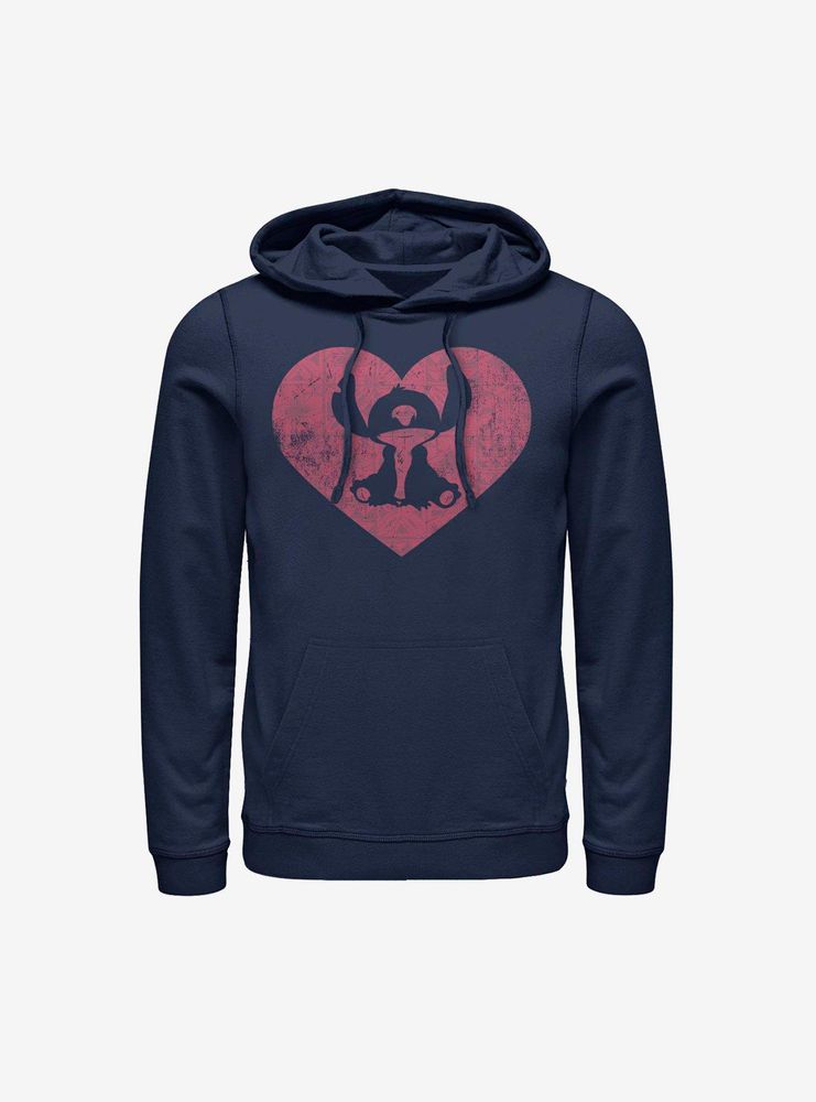 Disney Lilo And Stitch Heart Hoodie