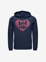 Disney Lilo And Stitch Heart Hoodie