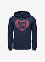 Disney Lilo And Stitch Heart Hoodie