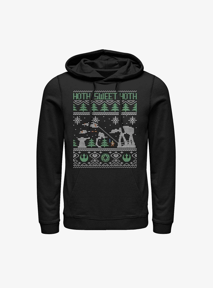 Star Wars Holiday Battle Sweater Pattern Hoodie