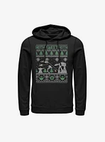 Star Wars Holiday Battle Sweater Pattern Hoodie