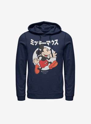 Disney Mickey Mouse Japanese Text Hoodie