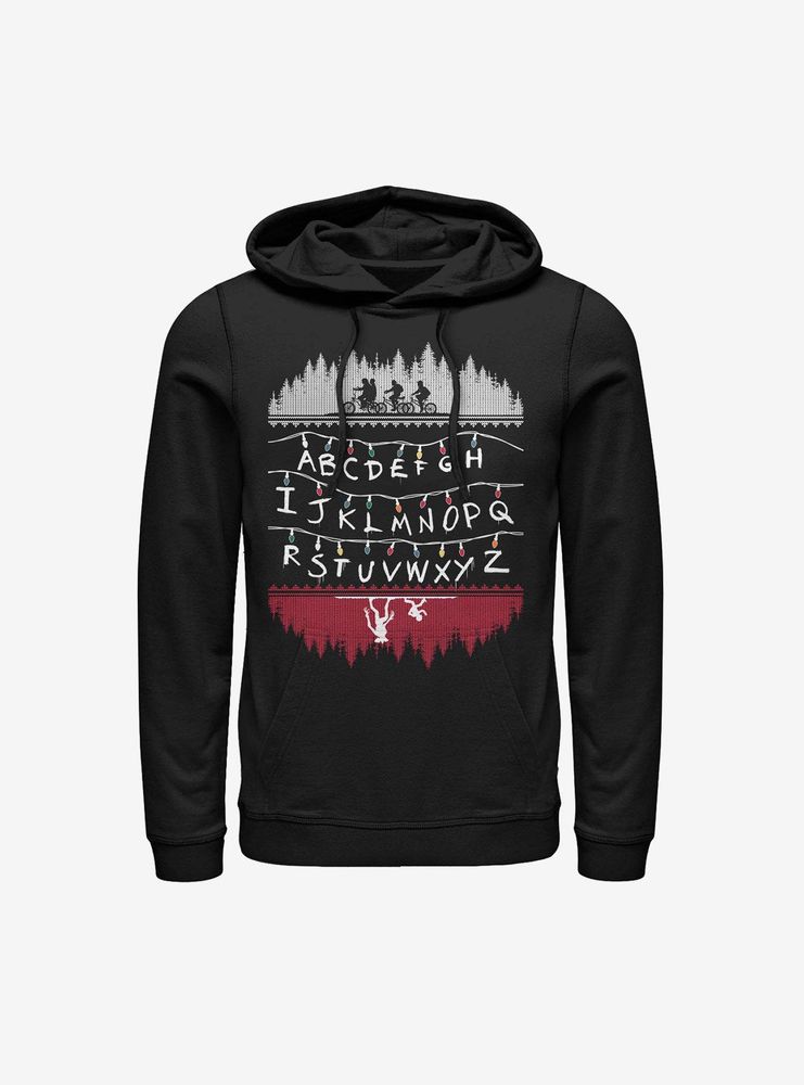 Stranger Things Alphabet Lights Hoodie