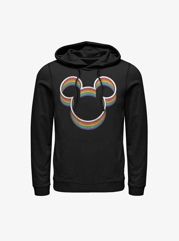 Disney Mickey Mouse Rainbow Ears Hoodie