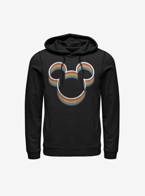 Disney Mickey Mouse Rainbow Ears Hoodie