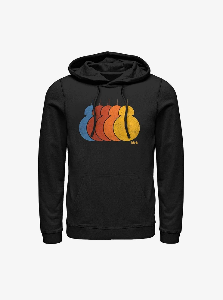 Star Wars Episode VII: The Force Awakens BB-8 Retro Rainbow Hoodie