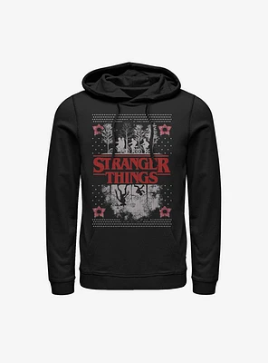Stranger Things Upside Down Ugly Sweater Hoodie