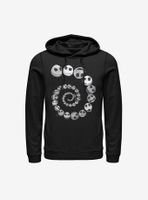 Disney The Nightmare Before Christmas Jack Emotions Spiral Hoodie