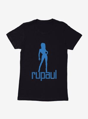RuPaul Blue Silhouette Womens T-Shirt