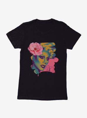 RuPaul Floral Portrait Womens T-Shirt