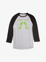 Free Hugs T-Rex Raglan