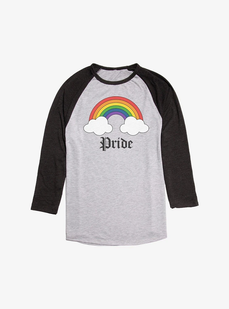 Rainbow Clouds Gay Pride Raglan