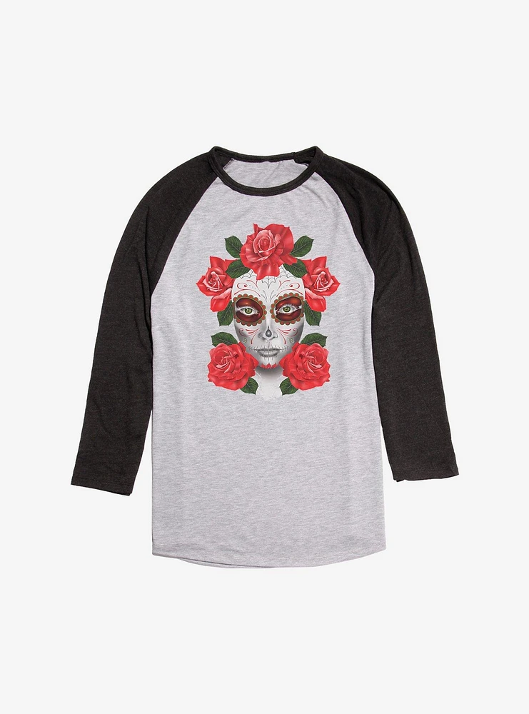 Dia De Los Muertos Girl Raglan