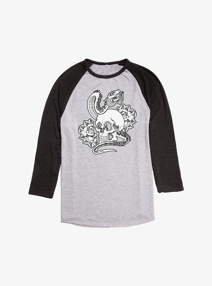 Snake And Skull Raglan