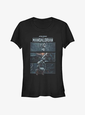 Star Wars The Mandalorian Speeder Bike Chase Girls T-Shirt