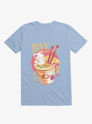 Cat Noodles Light Blue T-Shirt