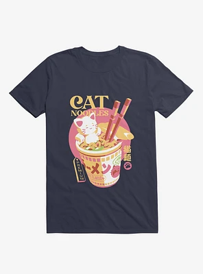 Cat Noodles Navy Blue T-Shirt