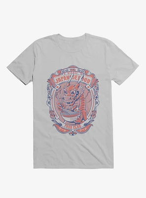 Dragon Emblem Japanese Food Club Ice Grey T-Shirt