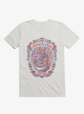 Dragon Emblem Japanese Food Club White T-Shirt