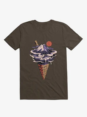 Fuji Flavor Ice Cream Brown T-Shirt