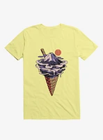 Fuji Flavor Ice Cream Corn Silk Yellow T-Shirt