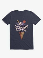 Fuji Flavor Ice Cream Navy Blue T-Shirt