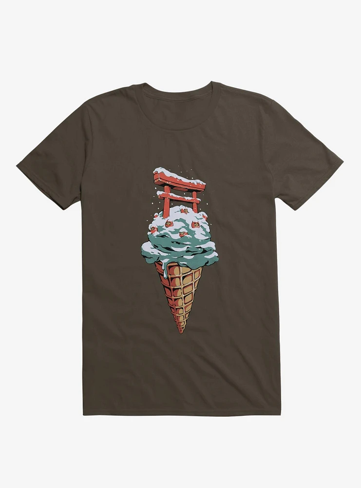 Japanese Flavor Ice Cream Brown T-Shirt