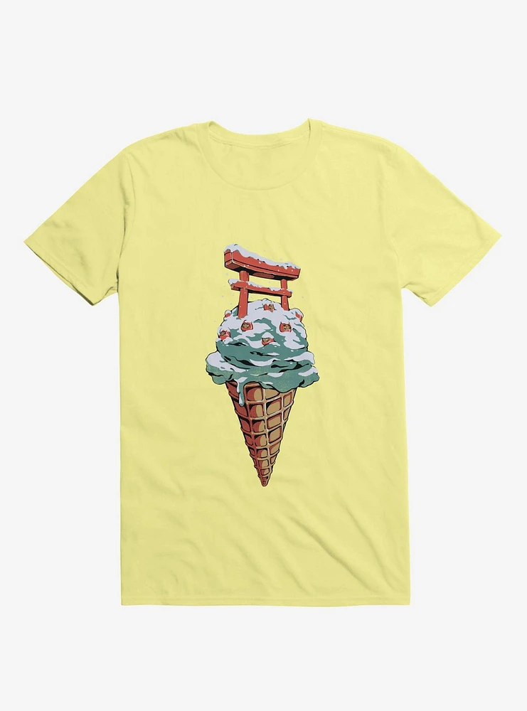 Japanese Flavor Ice Cream Corn Silk Yellow T-Shirt