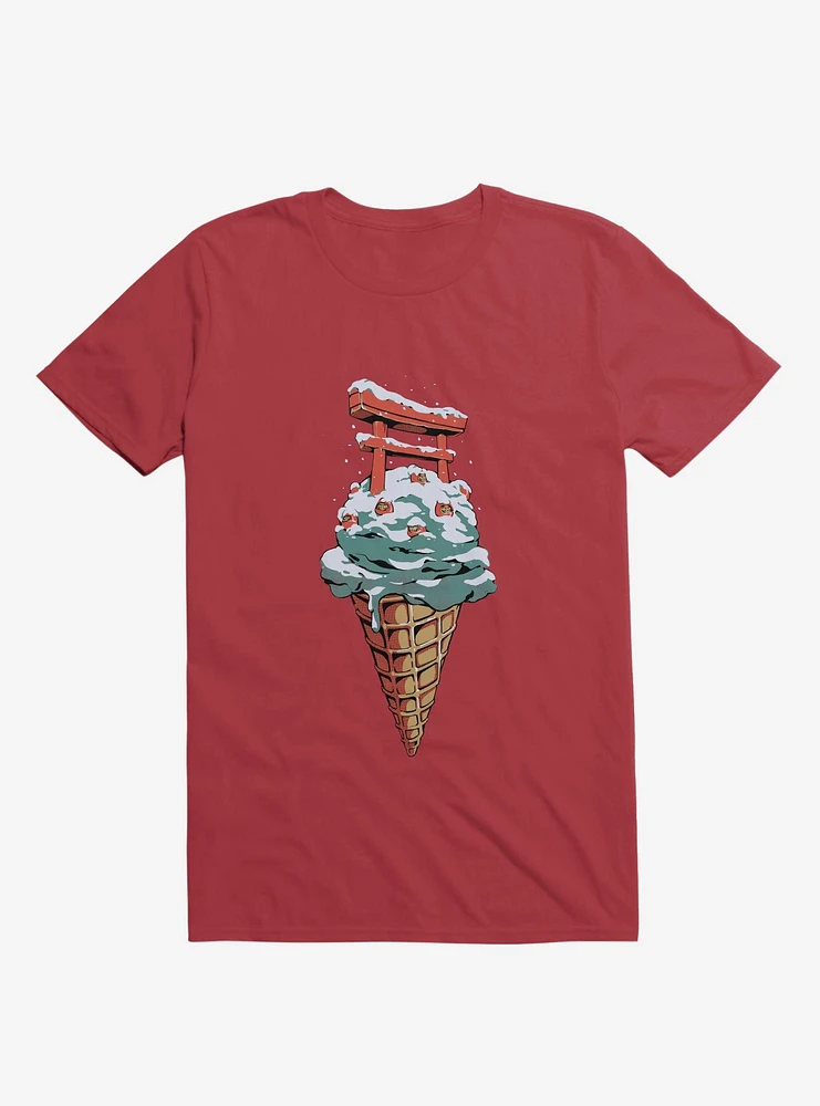 Japanese Flavor Ice Cream Red T-Shirt