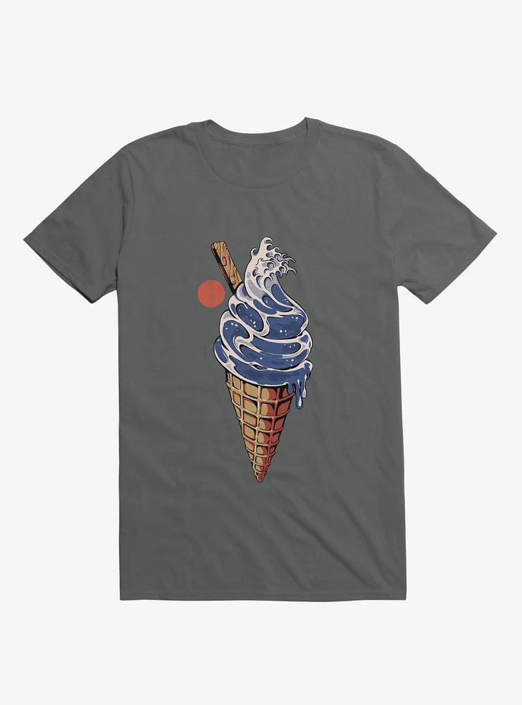 Japanese Great Ice Cream Charcoal Grey T-shirt